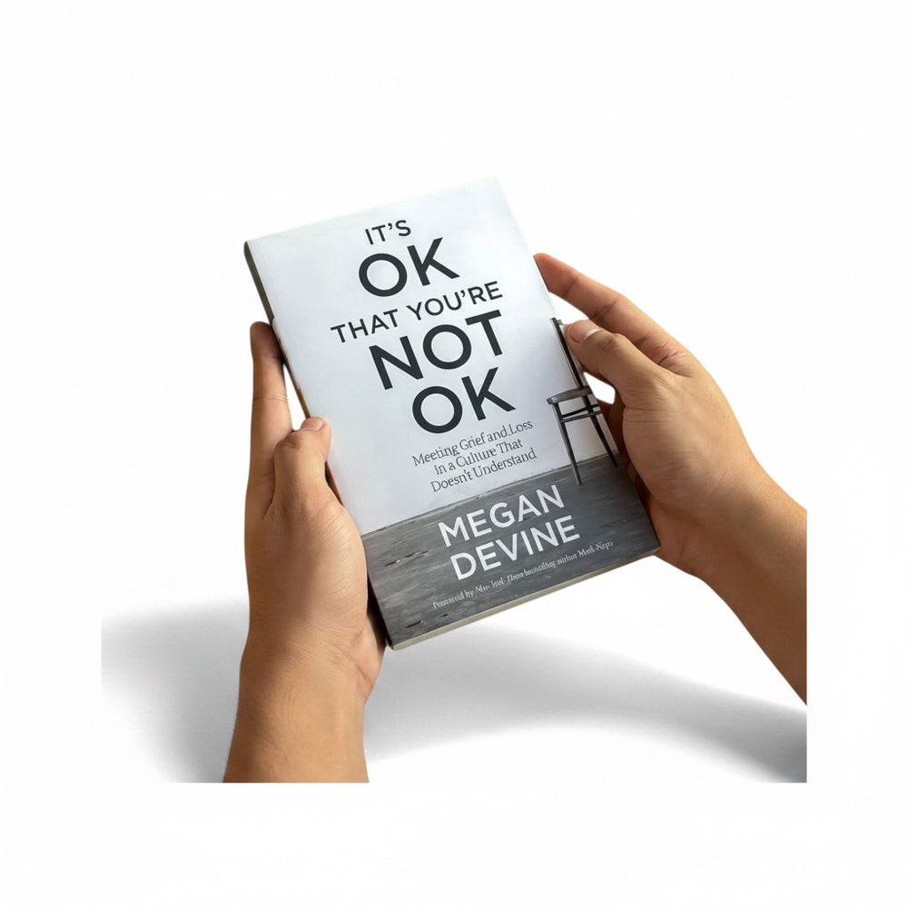 The book cover of 'It's OK That You're Not OK' by Megan Devine, displayed as a clean product shot against a white background.
