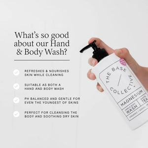 The Base Collective – Magnesium Hand & Body Wash (White Tea) – 500ml