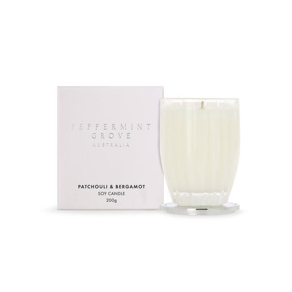 Peppermint Grove Patchouli & Bergamot Candle (200gm)