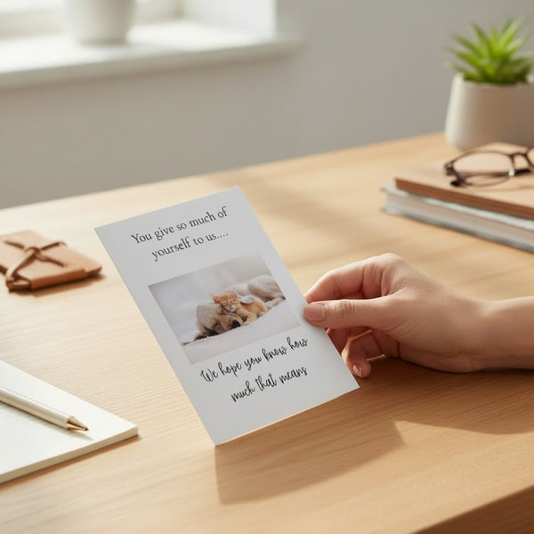 You Give So Much of Yourself to Us Greeting Card