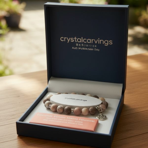 Bramble Bay Co – Australian Jasper Tree of Life Bracelet (10mm)