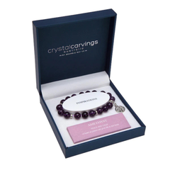 Bramble bay crystal carvings Amethyst - peace and calm bracelet