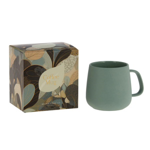 Bramble bay coffee mug Peacock green or beige