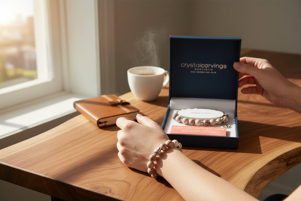 Bramble Bay Co – Australian Jasper Tree of Life Bracelet (10mm)