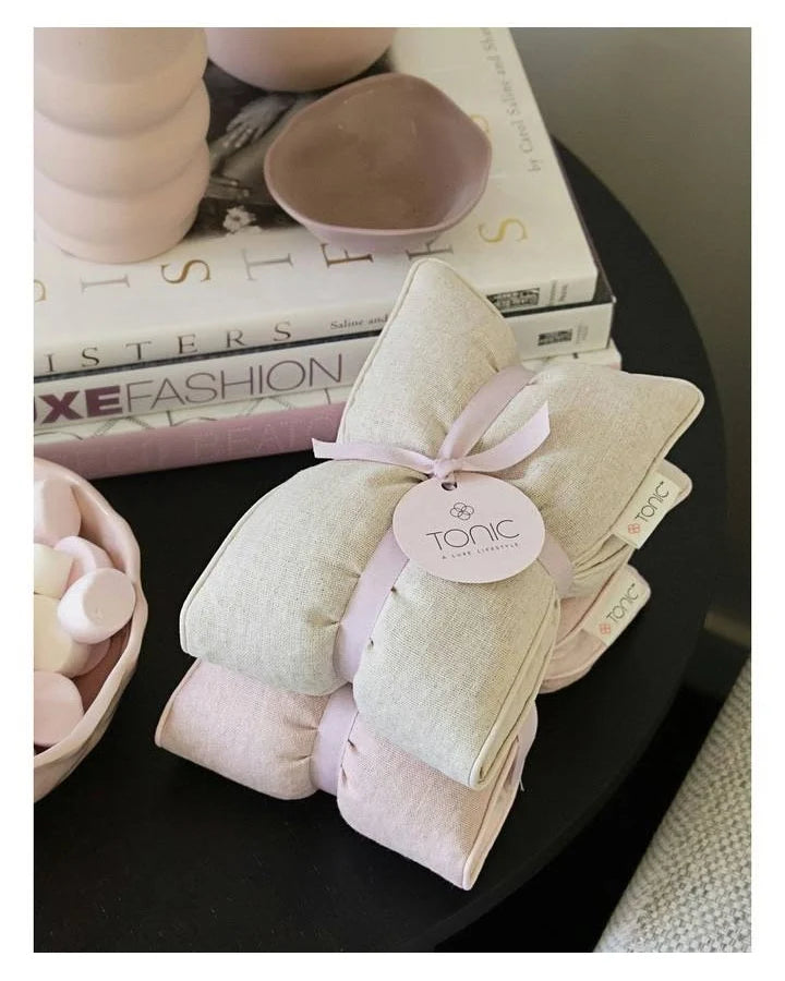 Tonic Australia - heat pillow. Luxe linen Natural