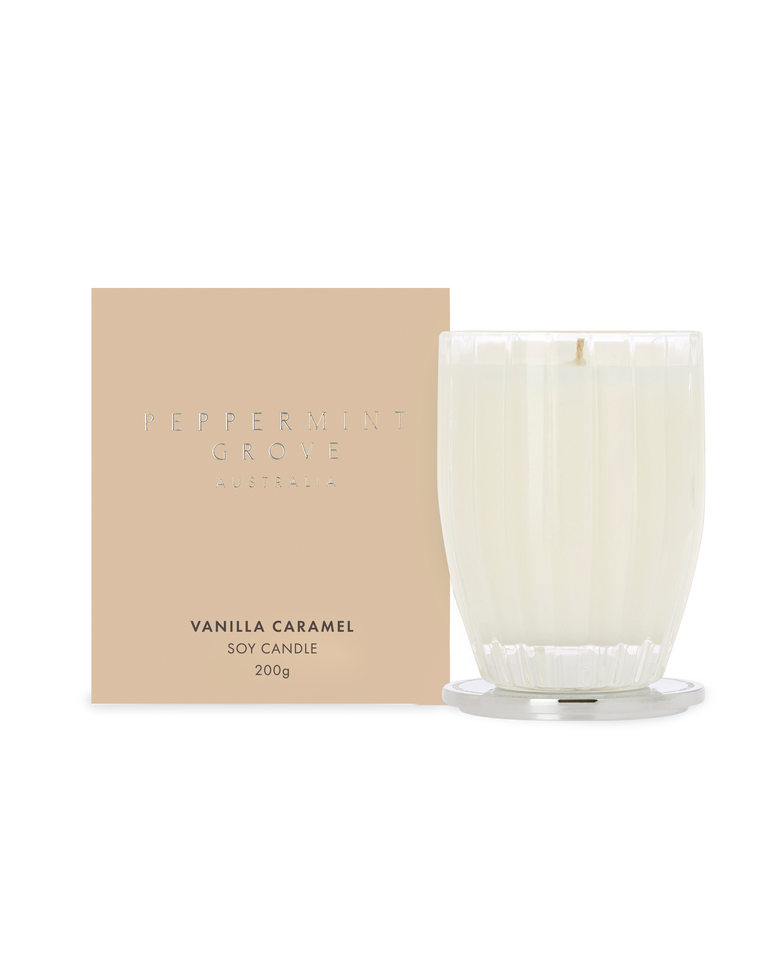 Peppermint Grove Vanilla Caramel candle (200gm)