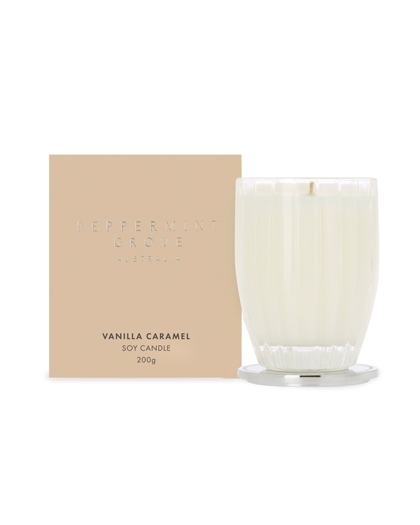 Peppermint Grove Vanilla Caramel candle (200gm)
